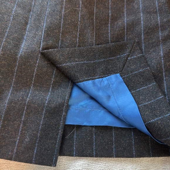 BURBERRY-Pencil Skirt- pinstripe -size 4 - Picture 5 of 10